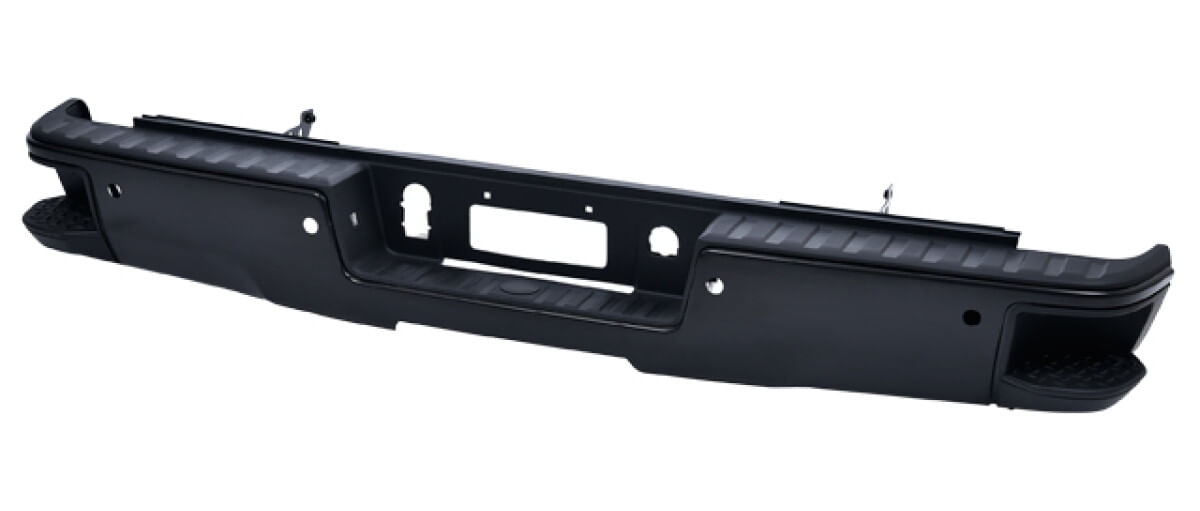 Defensa Trasera Con Hoyo Para Sensor Negra C/Hules