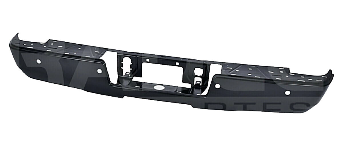 Defensa Trasera Con Hoyo Para Sensor Negra S/Hule