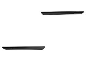 Par De Molduras Para Defensa Traseras Negra Brillante