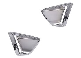 Par De Rejillas De Defensa Delanteras Crom C/Hoyo P/Faro