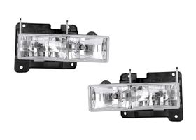 Juego De Faros Cristal