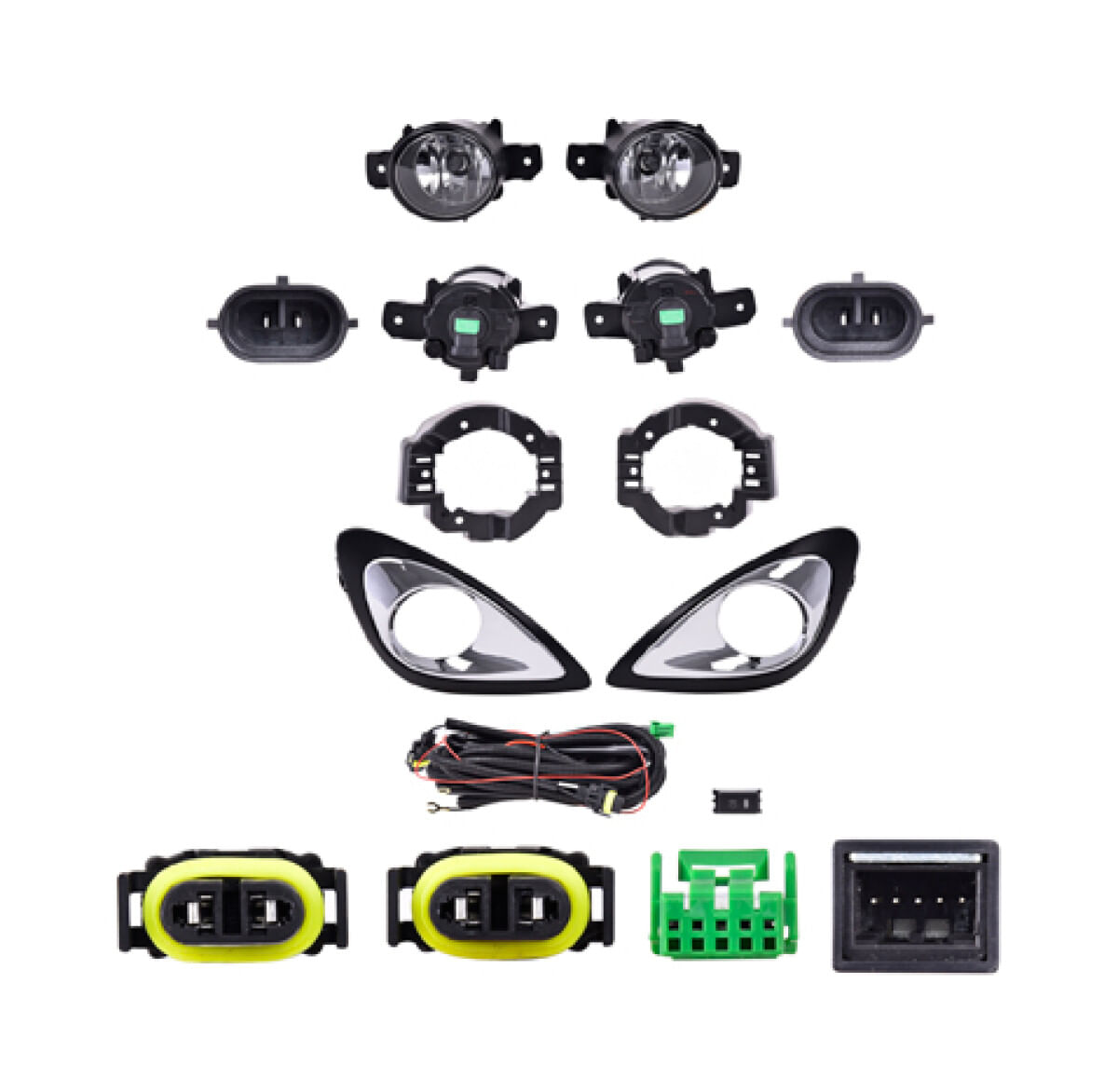 Juego De Faros Para Niebla Con Rejilla