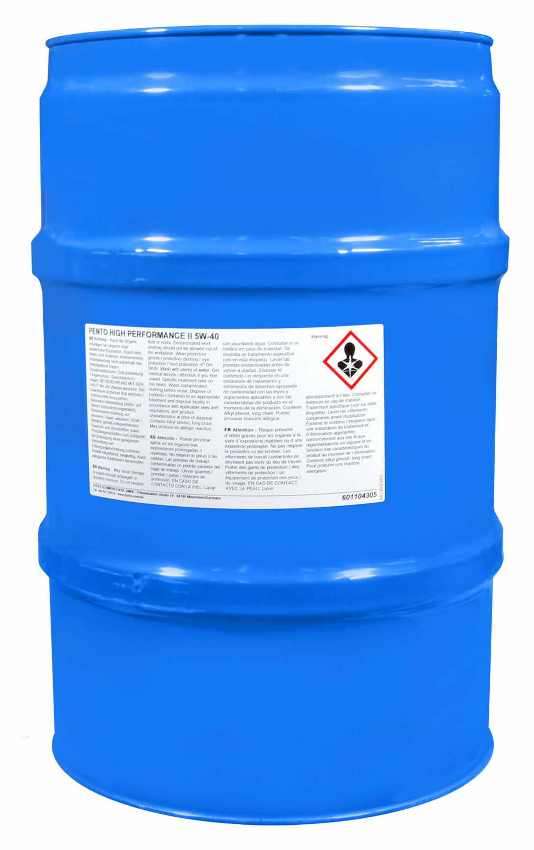 Aceite De Motor Sintético High Performance 5W40 60 Litros