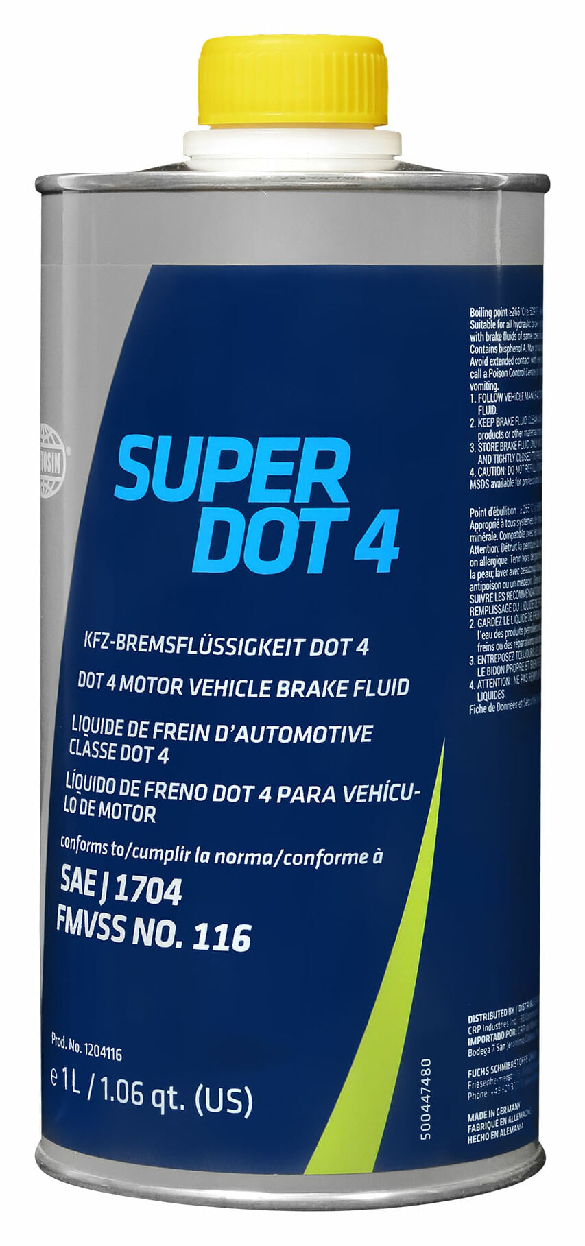 Líquido De Frenos Super Dot 4 1 Litro