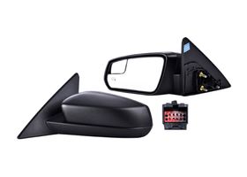 Espejo Corrugado Con Desempañante Con Luz Eléctrico Con Punto Ciego Lado Conductor