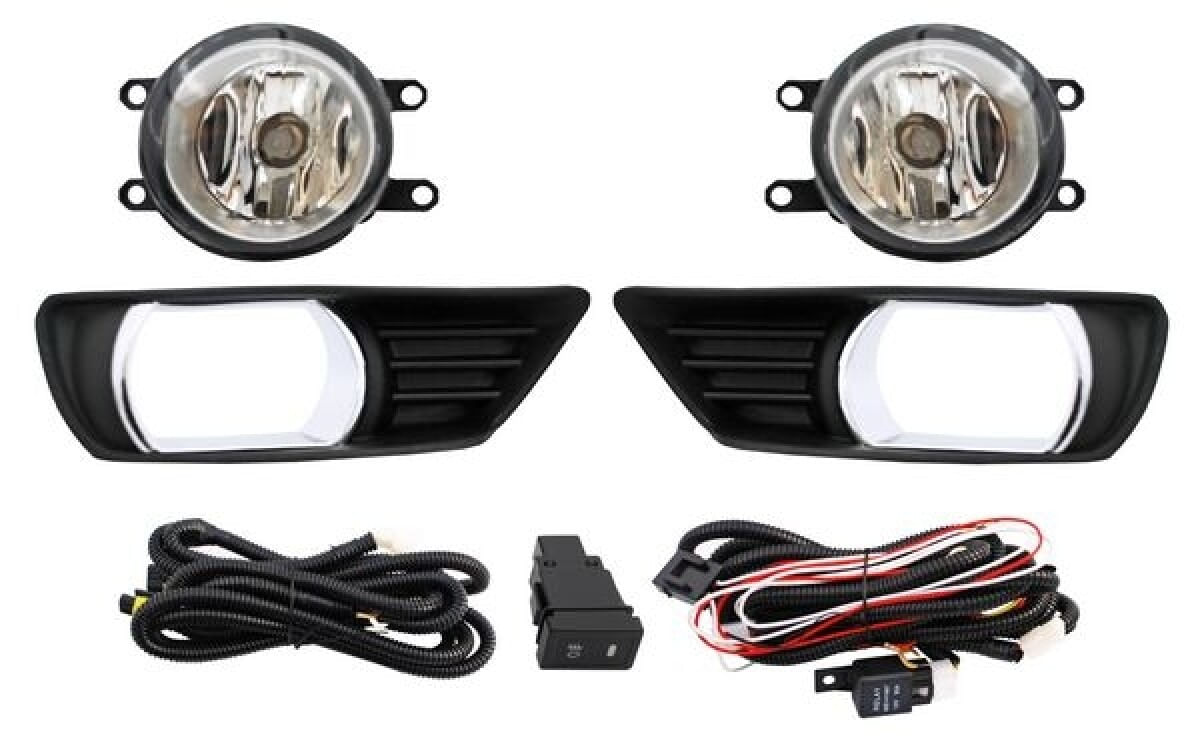 Juego De Faros Para Niebla Con Parrilla