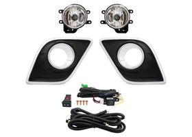 Juego De Faros Para Niebla Con Parrilla Doble Filo Cromado