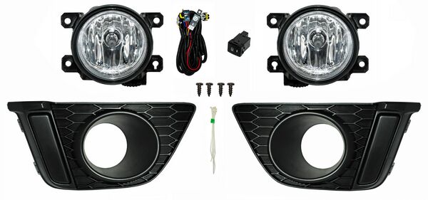 Juego De Faros Para Niebla Con Parrilla