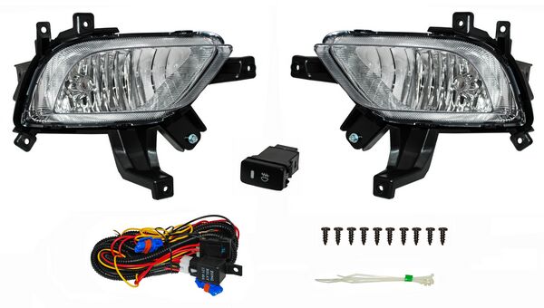 Juego De Faros Para Niebla Con Base