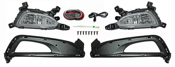 Juego De Faros Para Niebla Con Parrilla