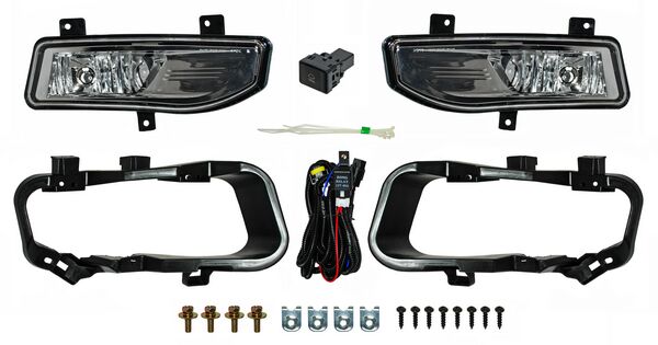 Juego De Faros Para Niebla Con Base