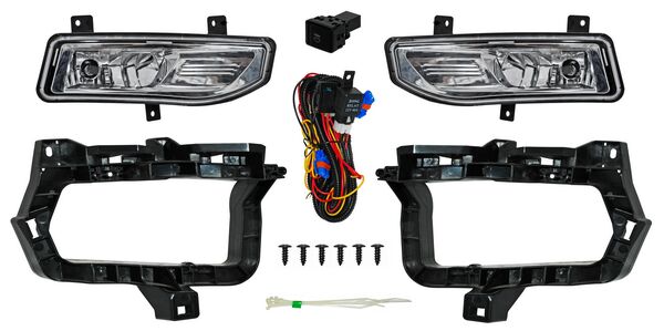 Juego De Faros Para Niebla Con Base