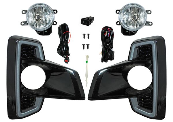 Juego De Faros Para Niebla Con Parrilla