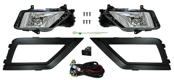 Juego De Faros Para Niebla Con Parrilla