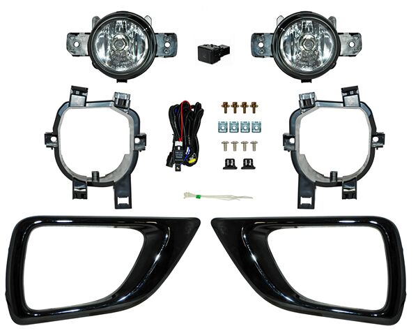 Juego De Faros Para Niebla Con Bisel Negro