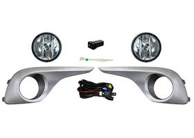 Juego De Faros Para Niebla Con Parrilla Plata