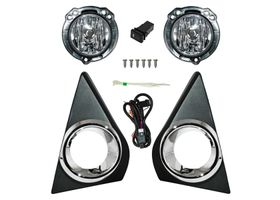 Juego De Faros Para Niebla Con Parrilla Filo Cromado