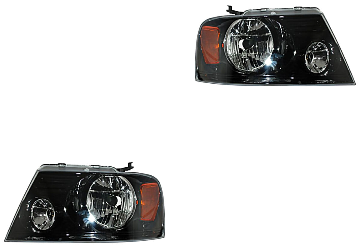 Par De Faros Fondo Negro