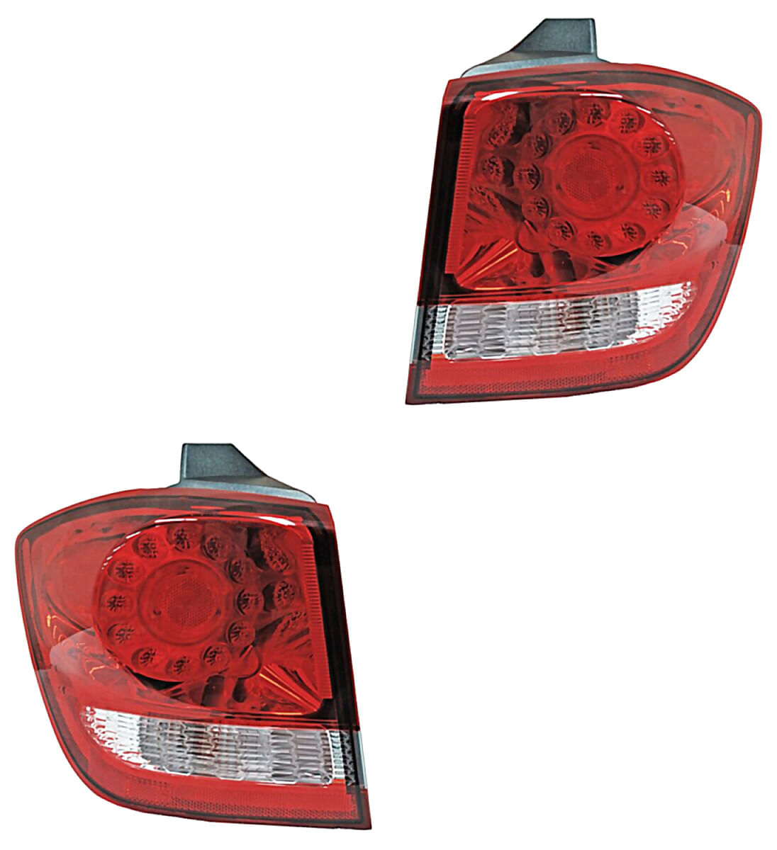 Par De Calaveras Exterior Clara Con Leds