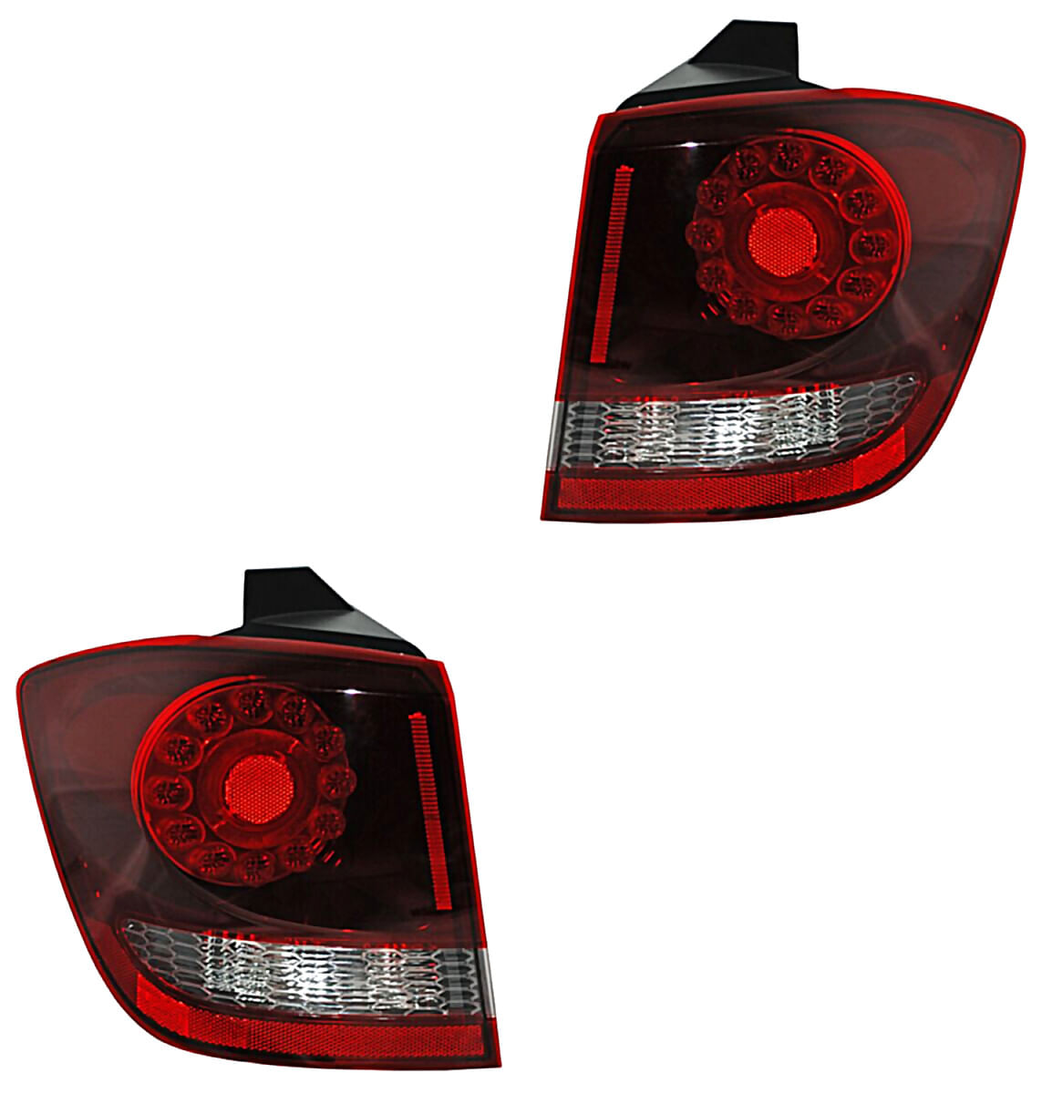 Par De Calaveras Exterior Obscura Con Leds