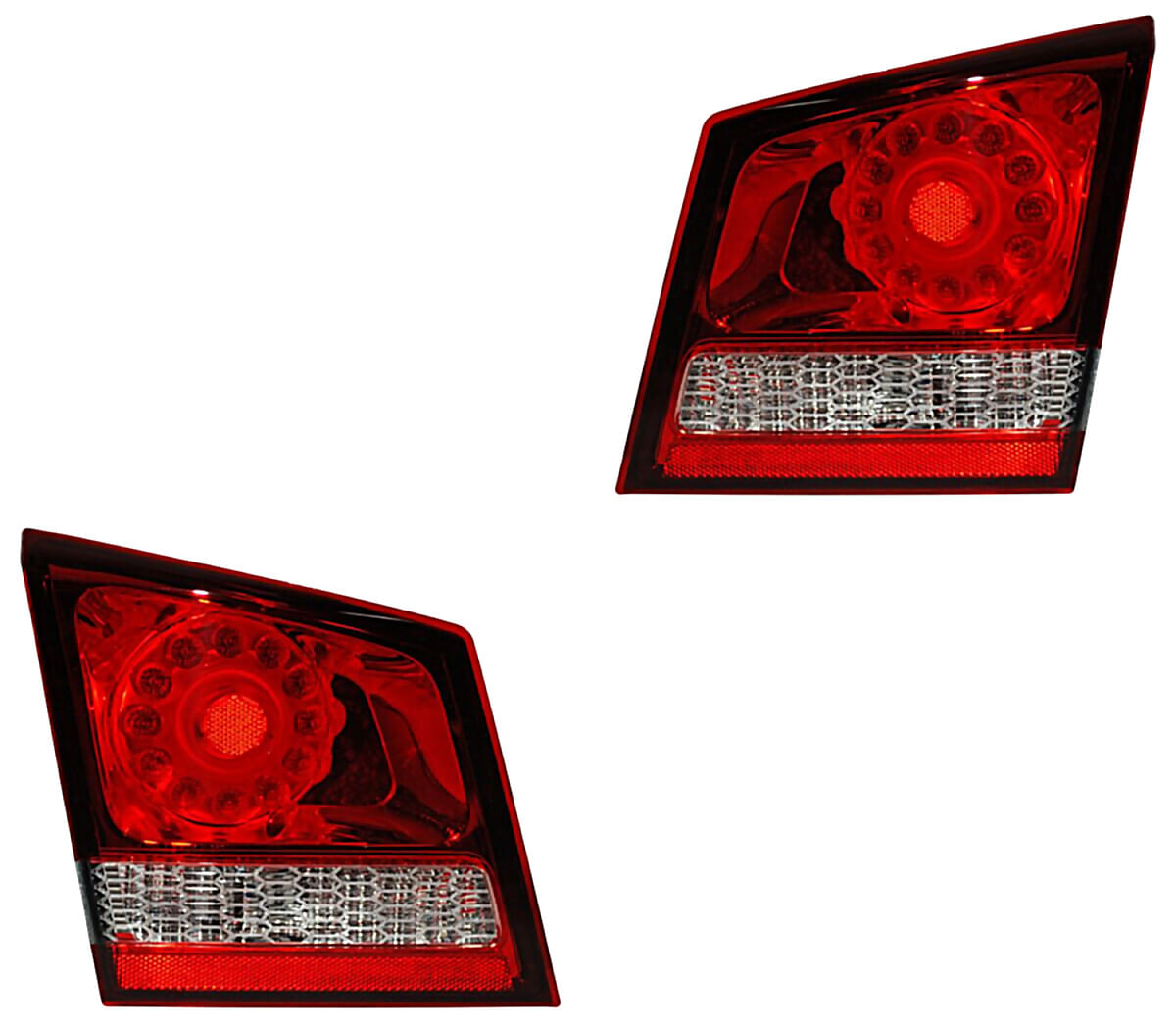 Par De Calaveras Interior Clara Con Leds