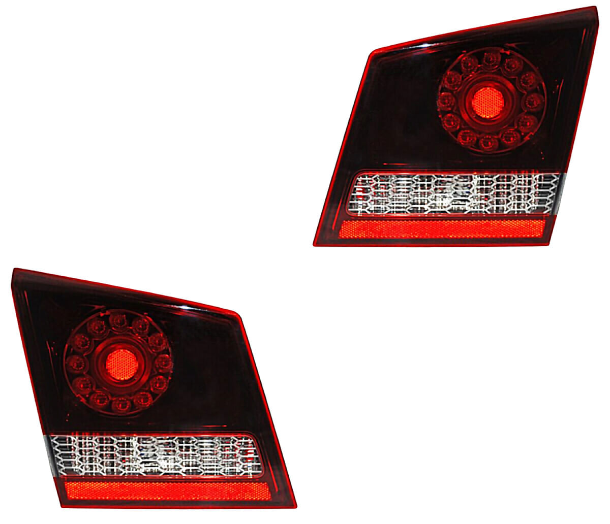 Par De Calaveras Interior Obscura Con Leds