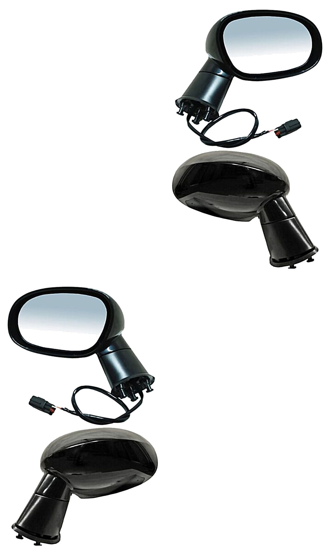 Par De Espejos Liso Eléctrico