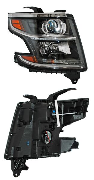 Faro Superior Con Moldura Cromada Lado Pasajero