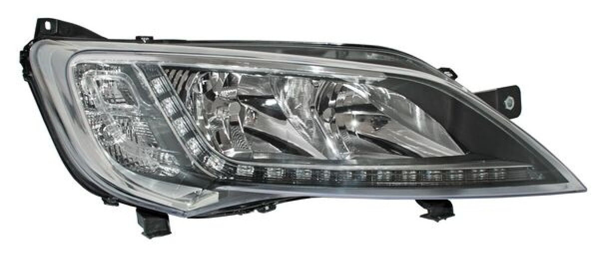 Faro Fondo Cromado Con Luz De Día Con Motor Lado Pasajero