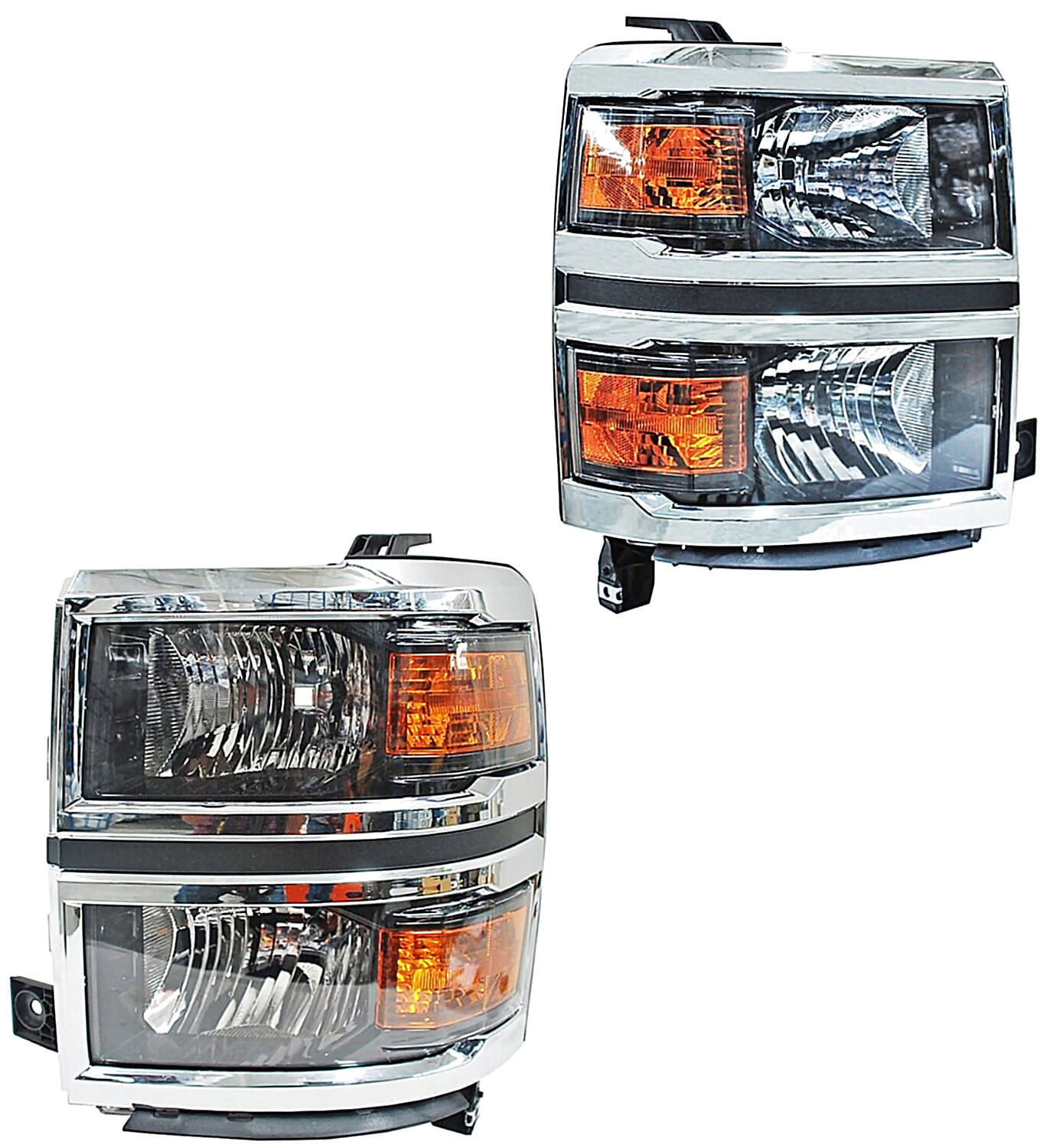 Par De Faros Filo Cromado