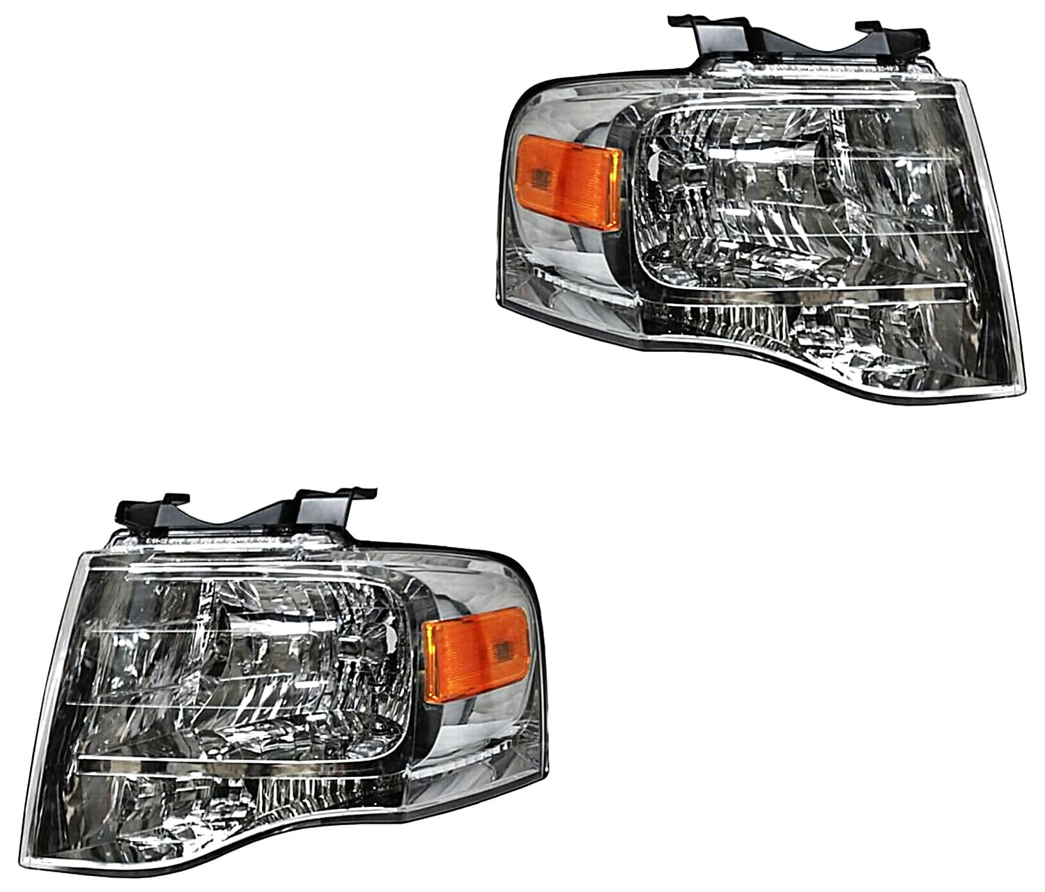 Par De Faros Fondo Cromado