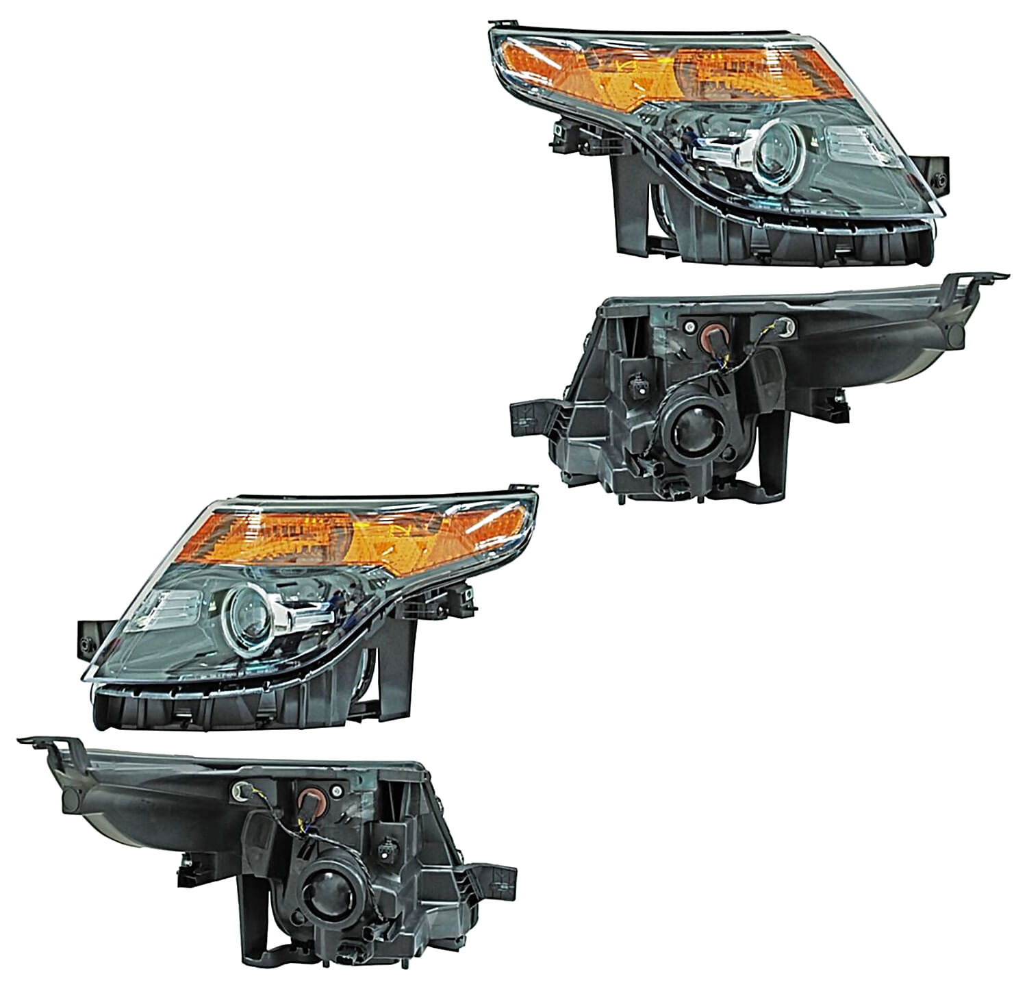 Par De Faros Filo Negro