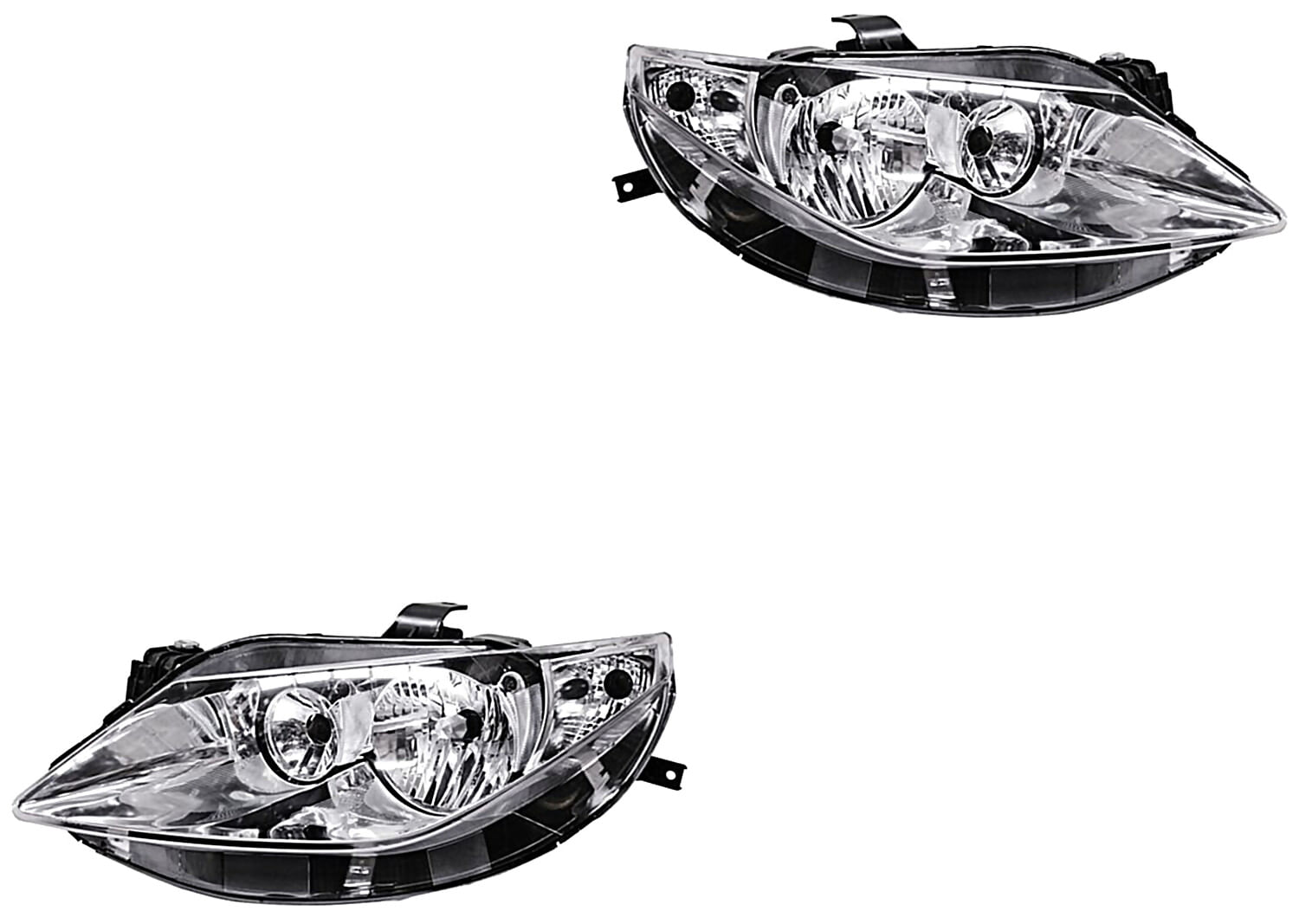 Par De Faros Fondo Cromado