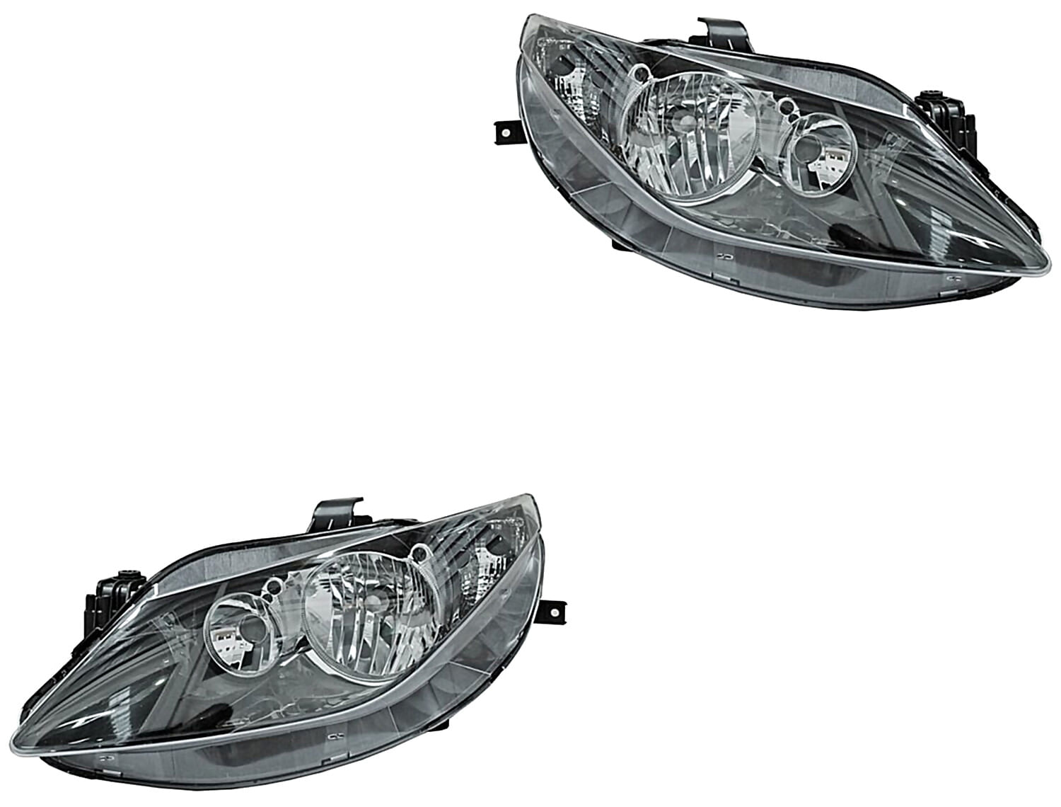 Par De Faros Fondo Negro