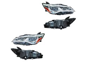 Par De Faros Fondo Cromado Con Leds