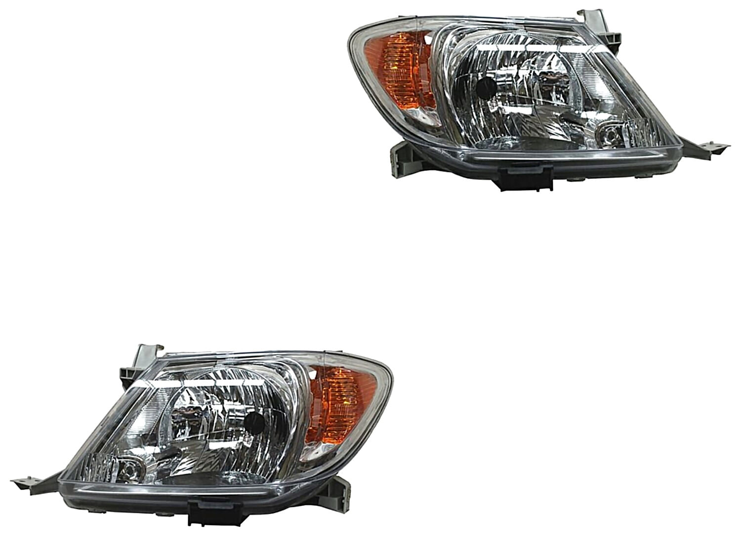 Par De Faros Con Cuarto Ámbar