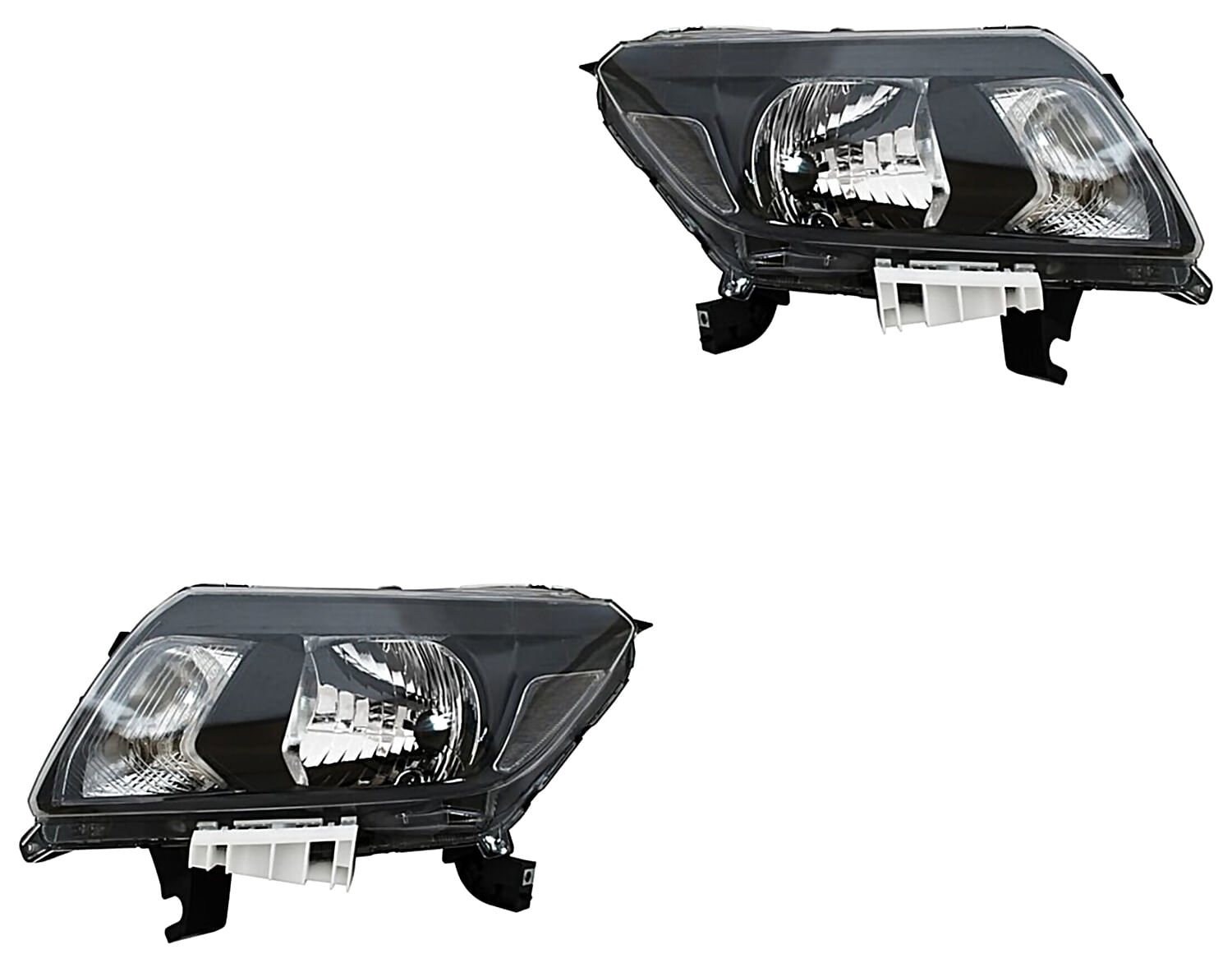 Par De Faros Fondo Negro