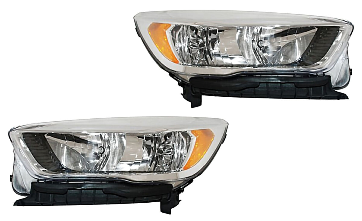 Par De Faros Fondo Cromado