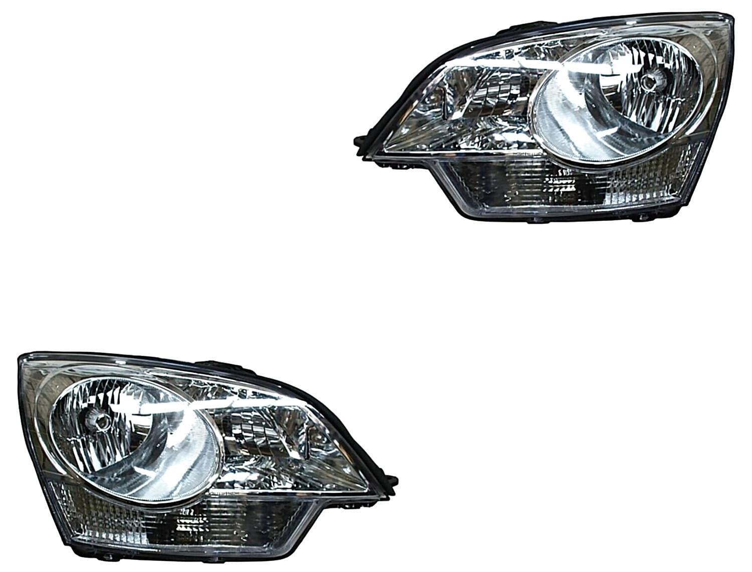 Par De Faros Fondo Cromado