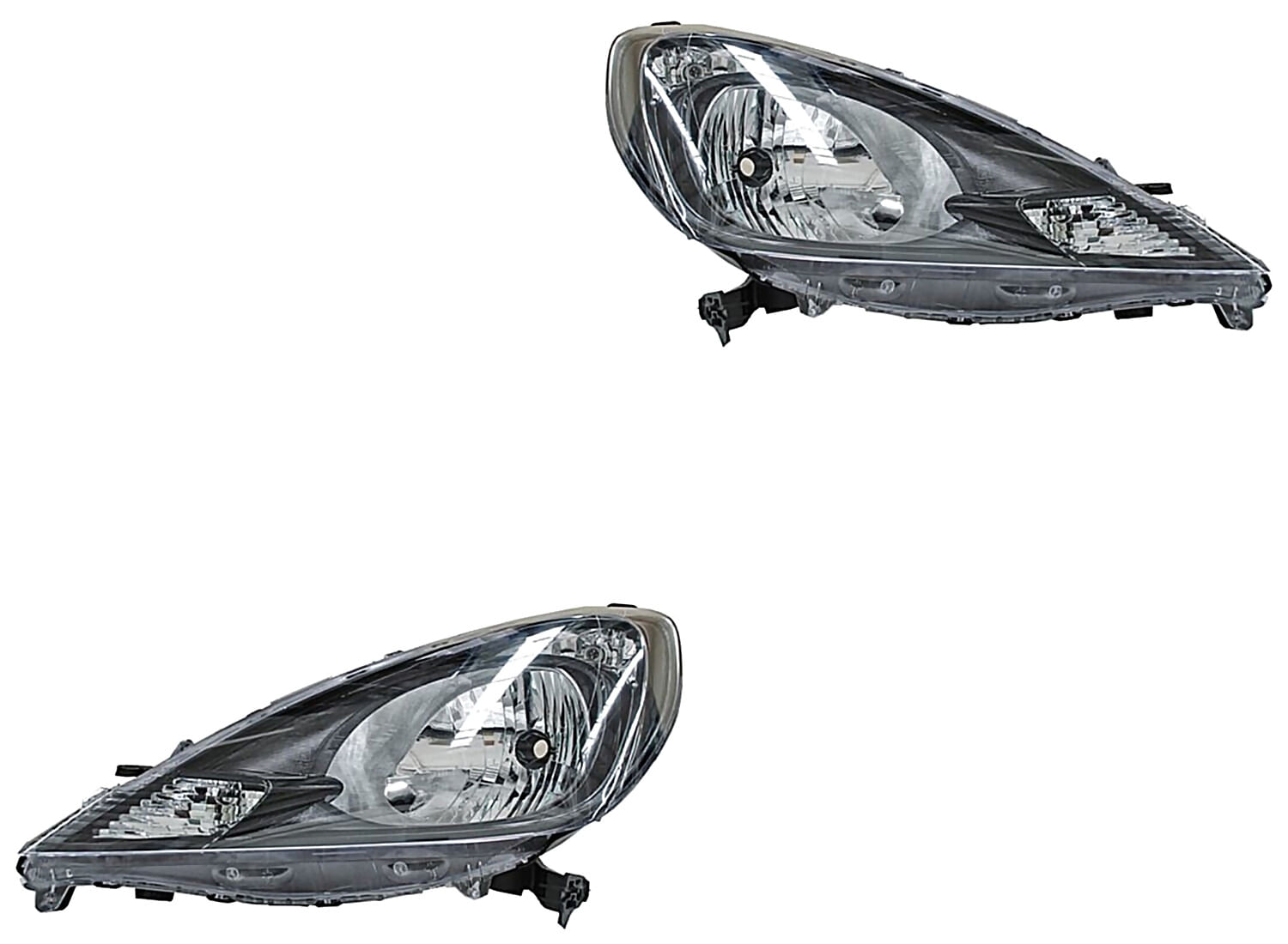 Par De Faros Fondo Negro