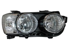 Faro Con Aros Cromados Sin Reflejante Lado Pasajero