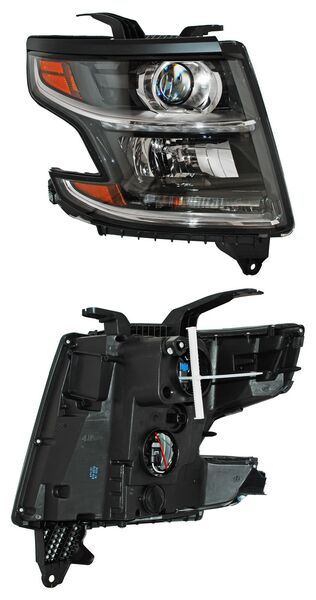Faro Superior Con Moldura Negra Lado Pasajero