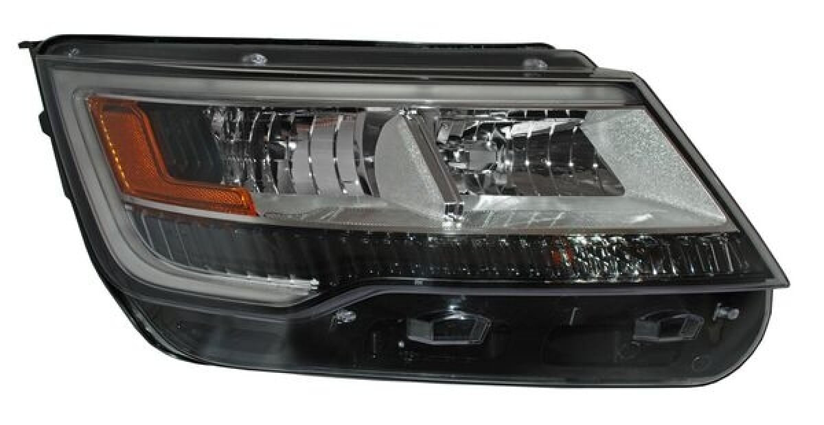 Faro Fondo Cromado Con Leds Lado Pasajero