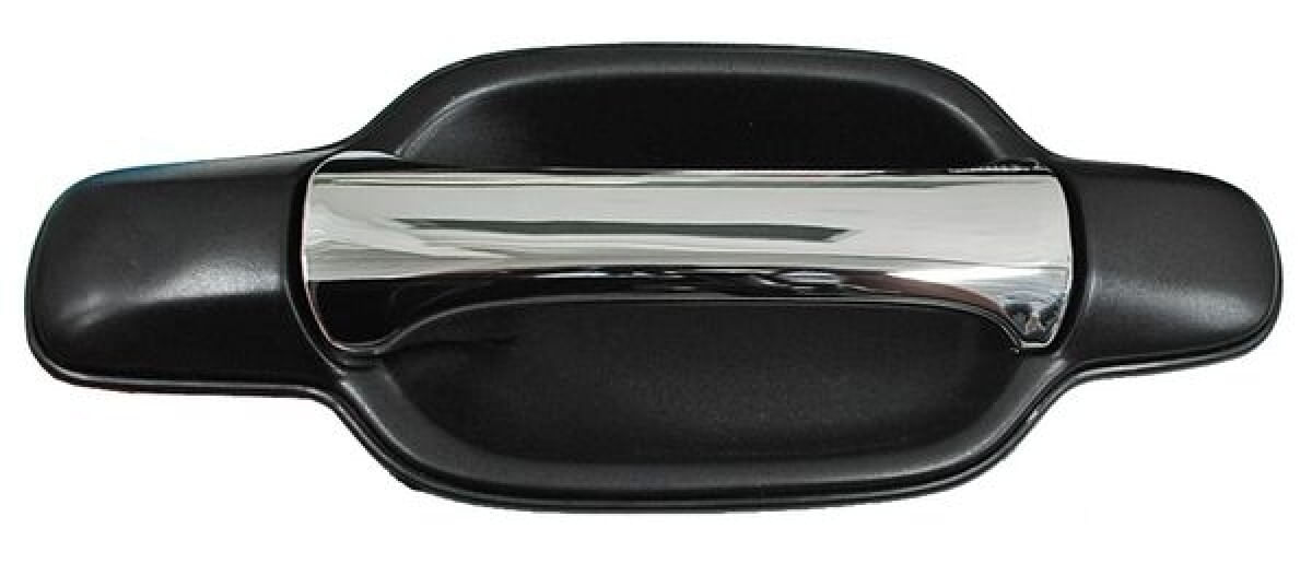 Manija Puerta Exterior Delantera Negro/Cromo Sin Hoyo Para Llave Lado Pasajero
