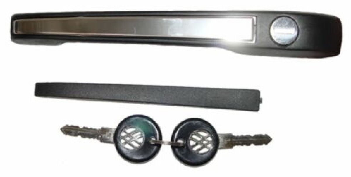Manija Puerta Exterior Delantera Negro Con Llave Lado Pasajero