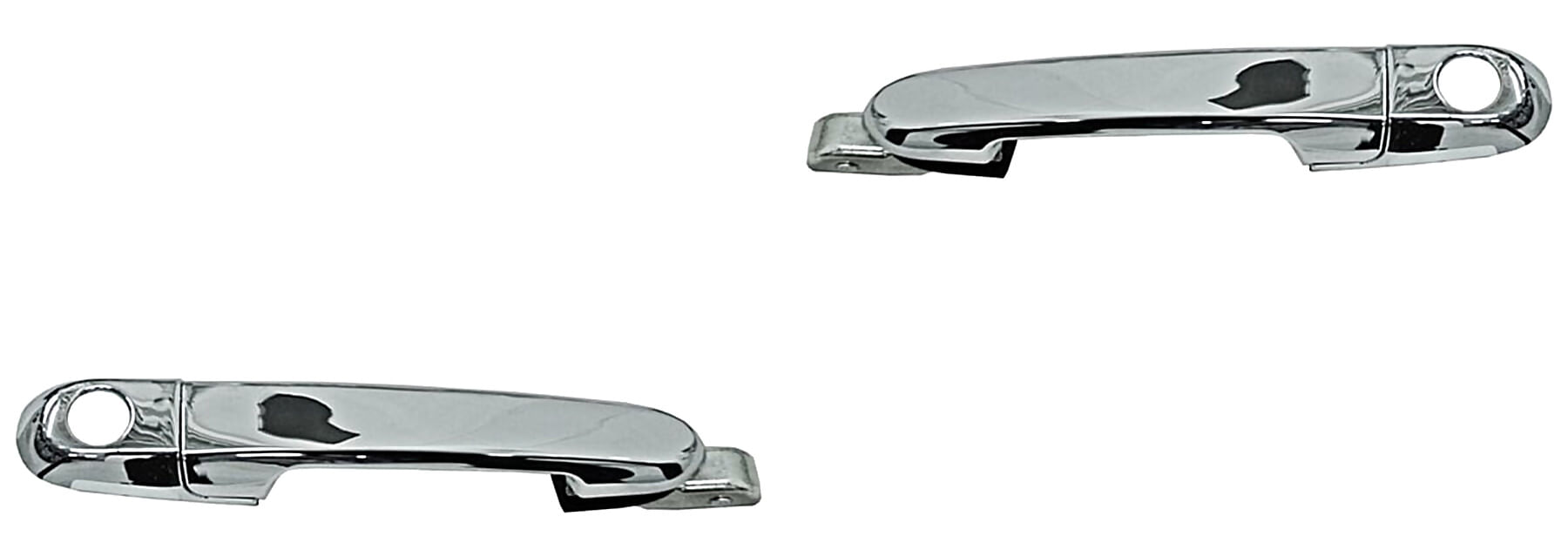 Par De Manijas Puerta Exterior Delanteras Cromado Sin Base