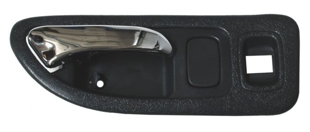 Manija Puerta Interior Delantera Gris/Cromo Con Hoyo Elevador Cristal Lado Pasajero