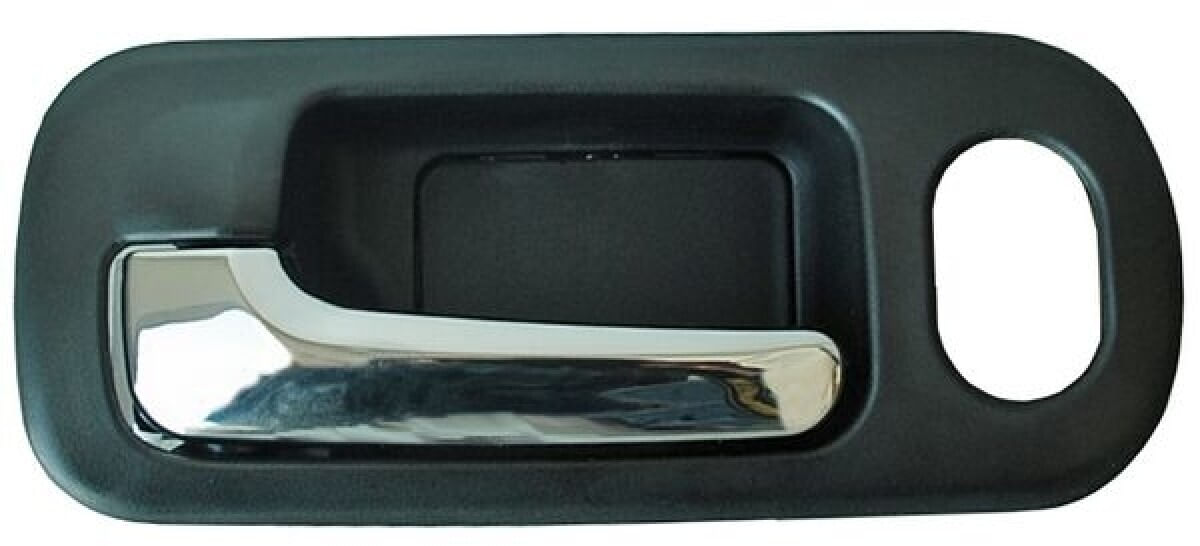 Manija Puerta Interior Delantera Negro/Cromo Con Hoyo Para Seguro Lado Conductor