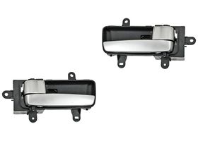 Par De Manijas Puerta Interior Delanteras O Traseras Negro/Plata