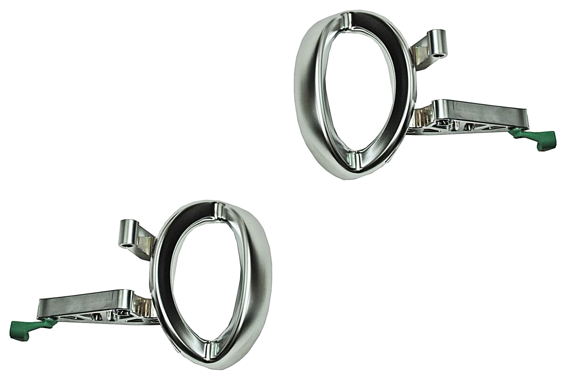 Par De Manijas Puerta Interior Delanteras O Traseras Sin Base Plata